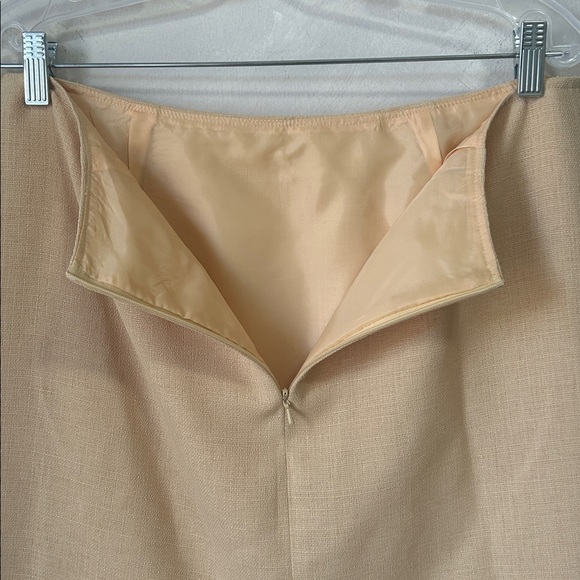 Vintage butter yellow pencil skirt size M - Picture 3 of 3